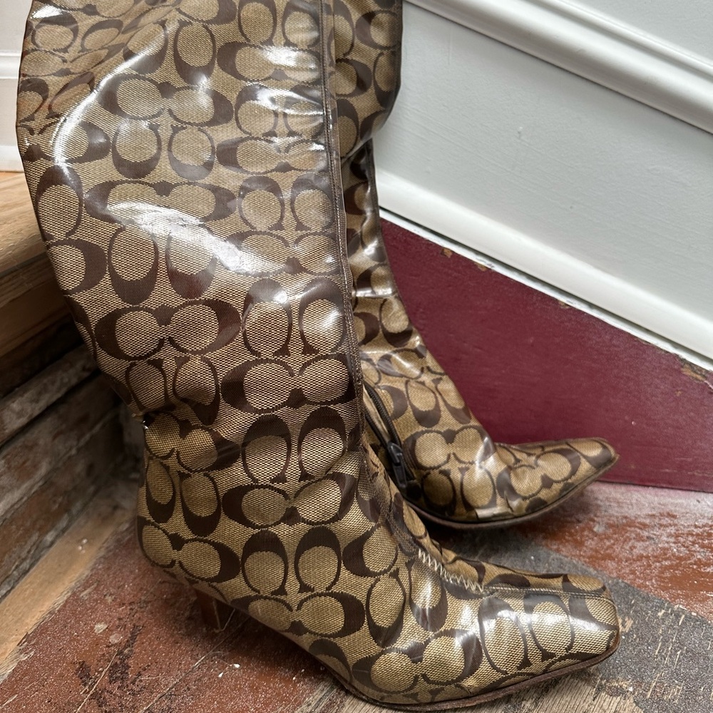 Vintage Coach Heel Boots